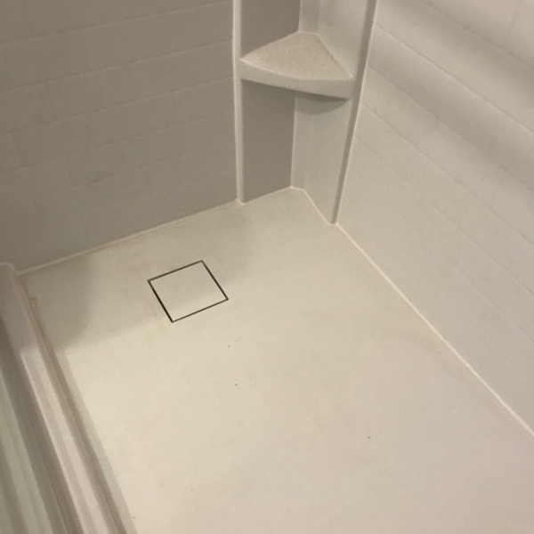 Corian Base Linear Drain Custom Shower Bases