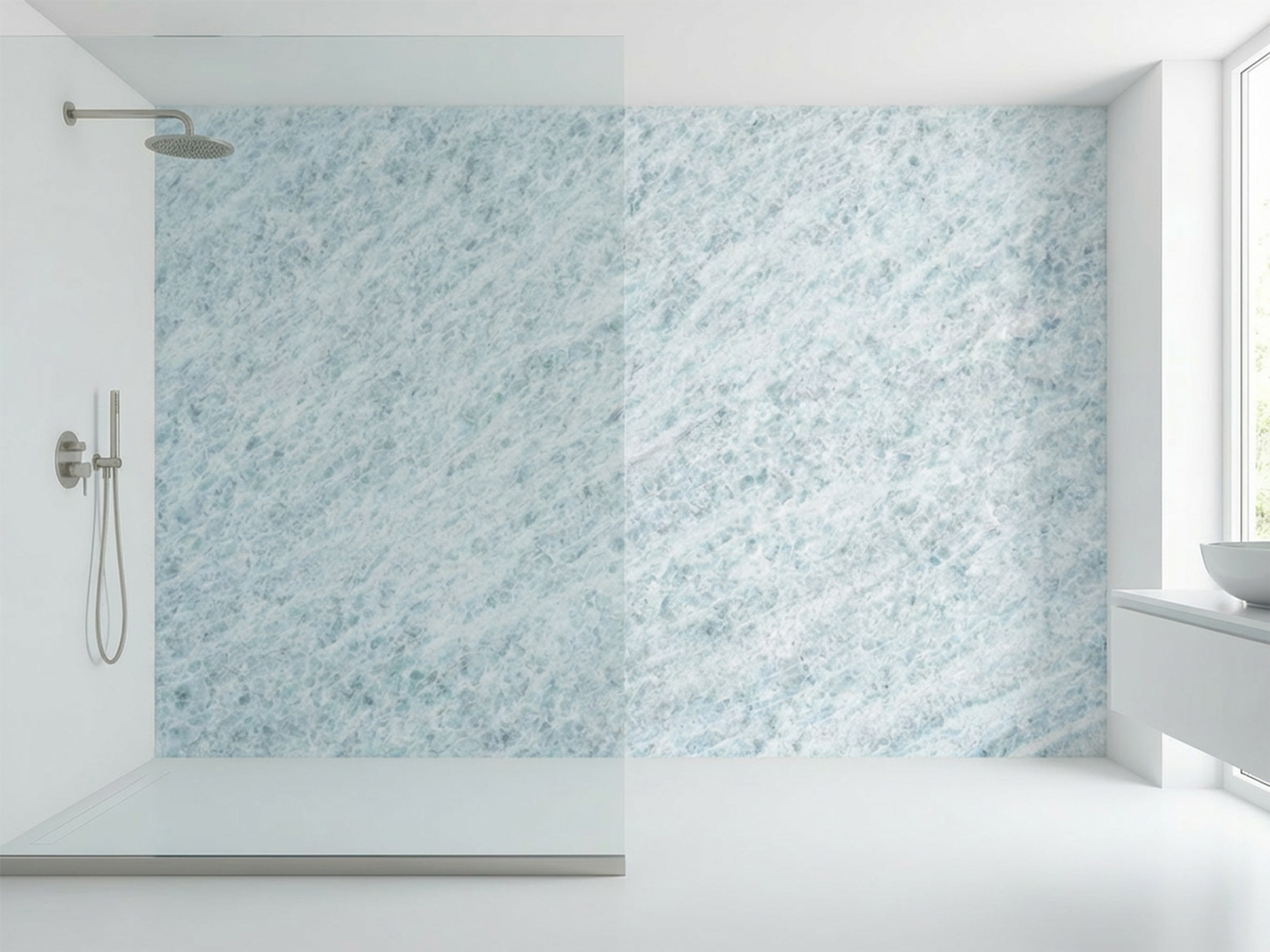 Custom shower wall panels